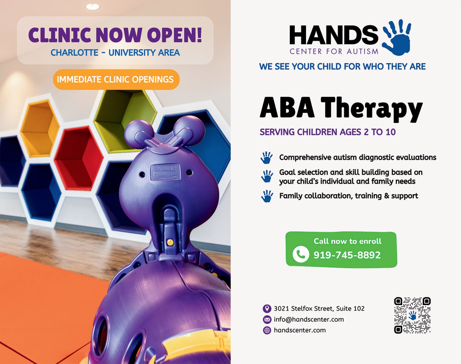 Hands Center for Autism ad