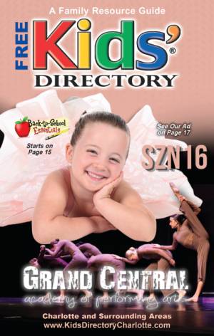 Kids' Directory Charlotte August 2026 cover